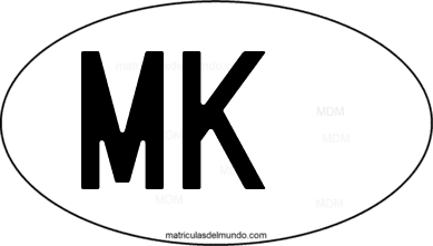 código internacional MK / NMK de Macedonia del Norte